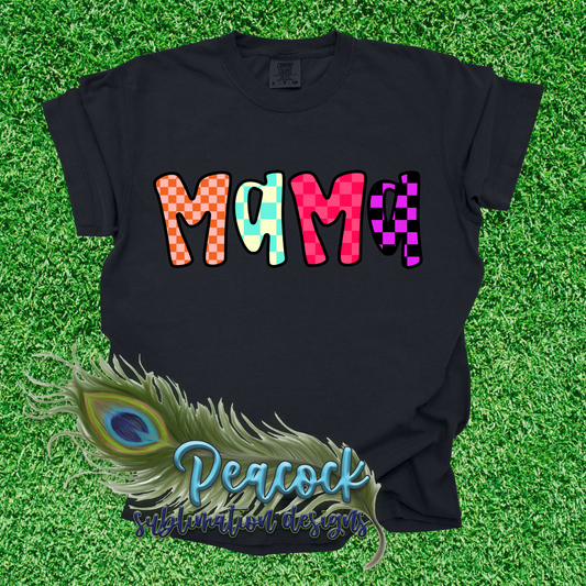 Mama Colorful Retro-Checked